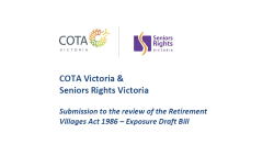 Submission to the review of the Retirement Villages Act 1986 – Exposure Draft Bill preview image